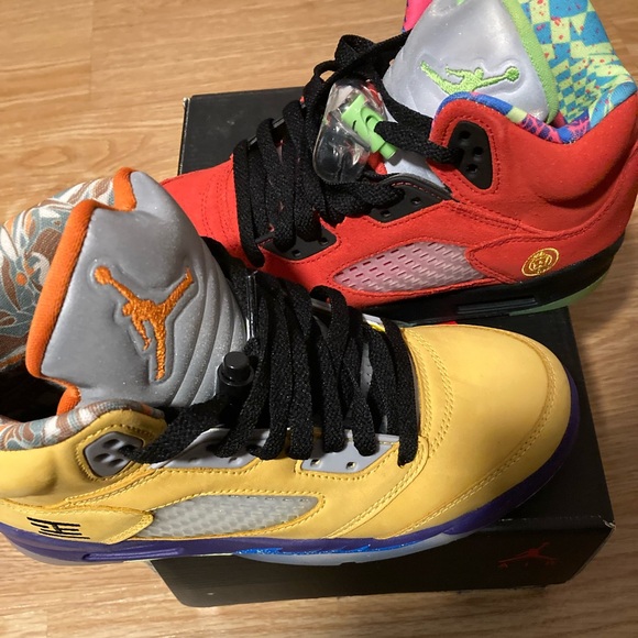 Jordan 5s What The sneaker!  Youth (boys) size 5/5. - Picture 1 of 5